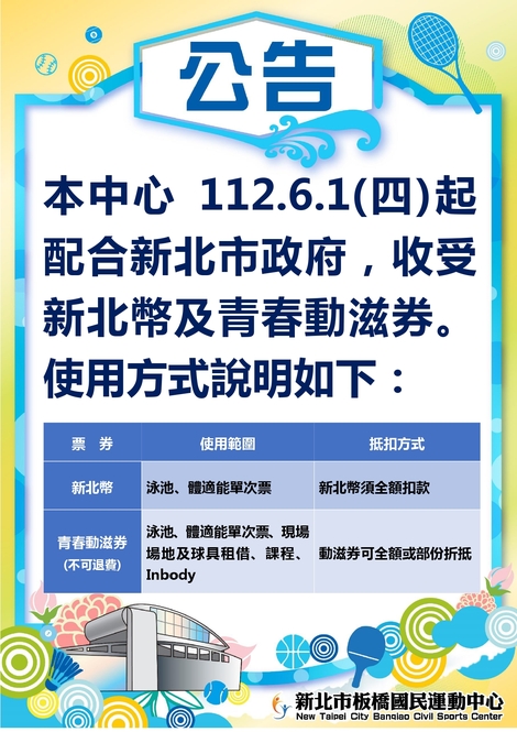 最新消息-收受新北幣及青春動滋券